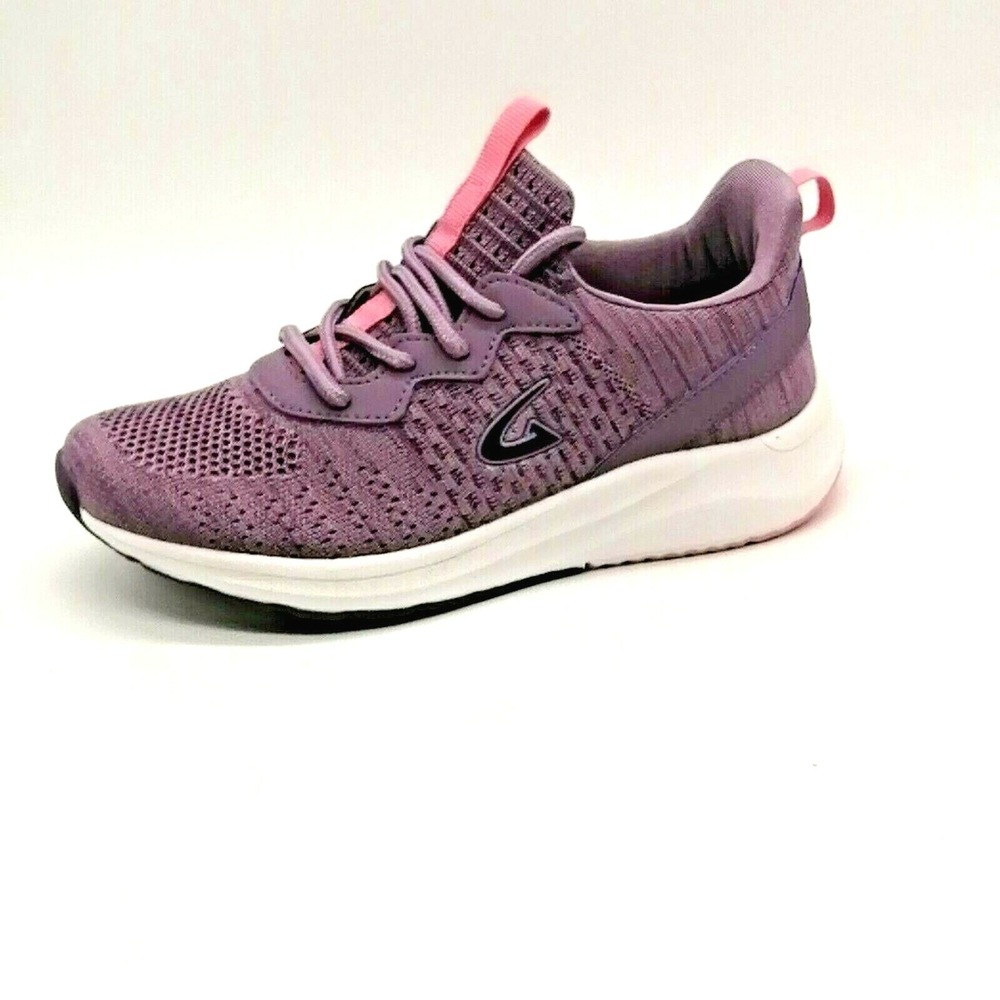 Geers Shoes Womens Lace Up Front Sneaker Cushioned Insole Purple 6 NEW